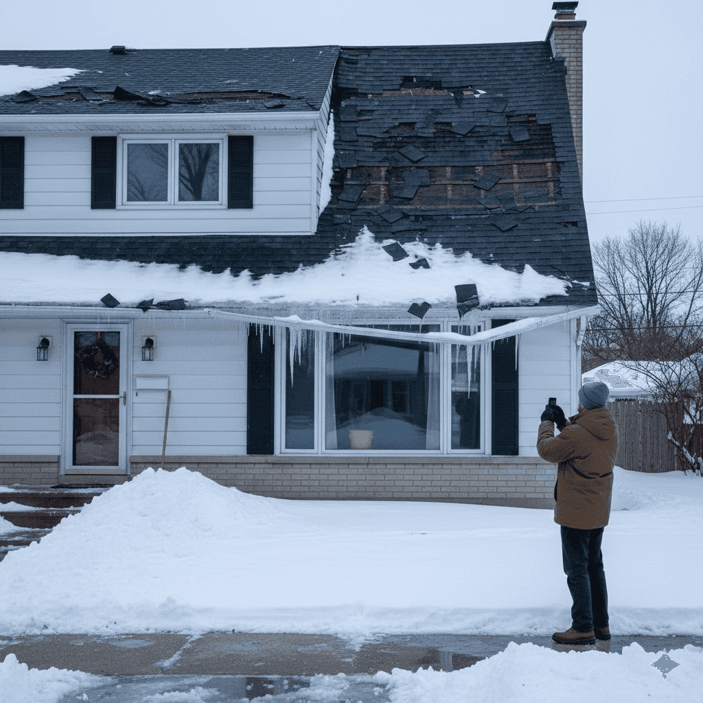 What to Do After Roof Winter Storm Damage